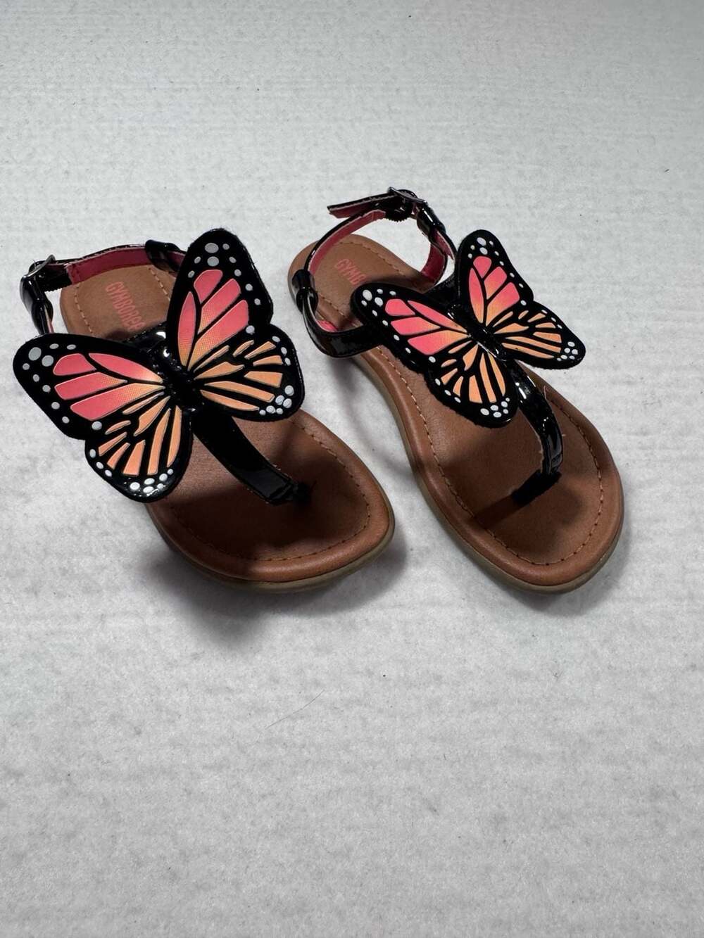Gymboree Magical Monarch Butterfly Applique T-Strap Sandals Size 13